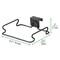 mDesign Metal Over Cabinet Door Trash, Recycled Shopping Bag Holder Rack